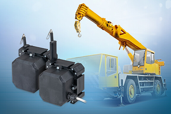 Applikation Kranausleger wireSENSOR